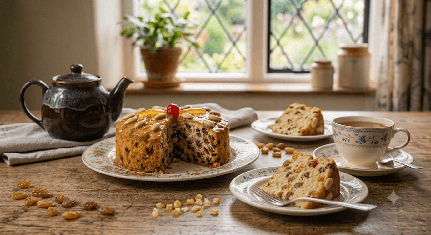 Dairy free Lightly Fruit Cake baked by Farmhouse Cakes in Seaford